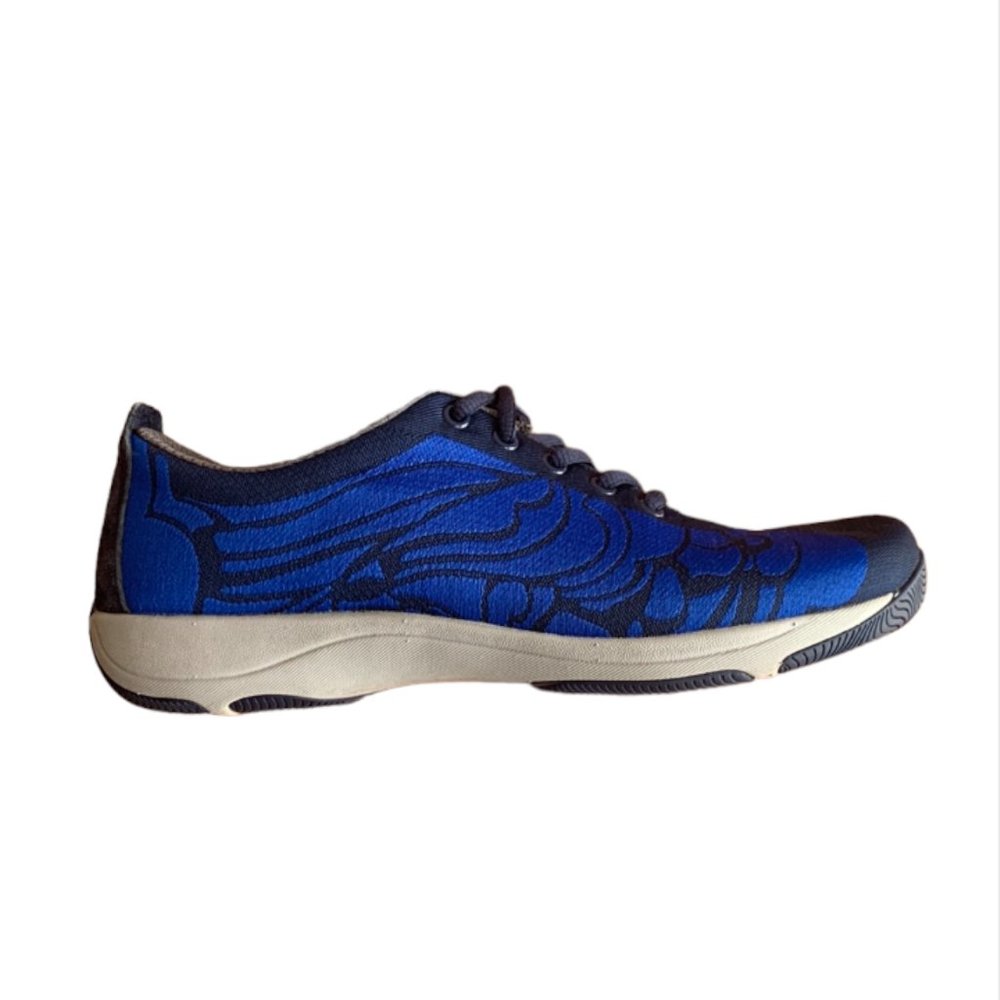 Dansko Womens Hanna Walking Shoes Blue 38 EU Lace-up Sneakers Comfort Casual